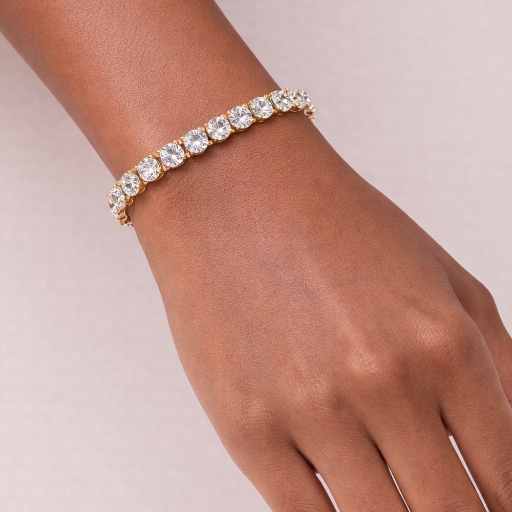 Elegant Gold and Silver Bracelet